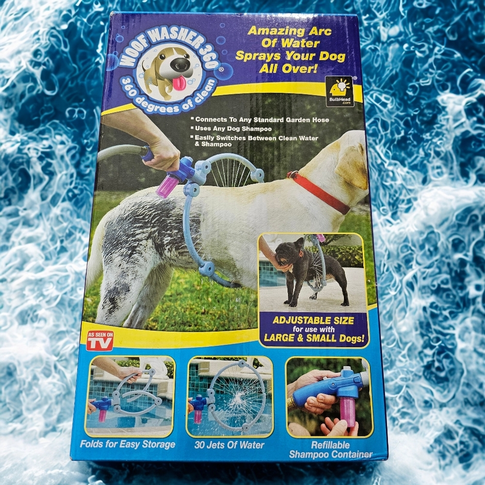New Woof Washer 360 - Blue & Gray